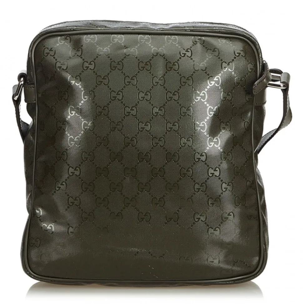Gucci Vintage - GG Imprime Crossbody Bag - Brown - Leather Handbag - Luxury High Quality - Avvenice