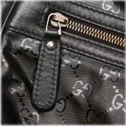 Gucci Vintage - GG Imprime Messenger Bag - Black - Leather Handbag - Luxury High Quality - Avvenice