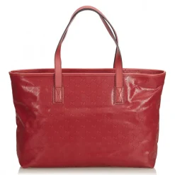 Gucci Vintage - GG Imprime Tote Bag - Pink - Leather Handbag - Luxury High Quality - Avvenice