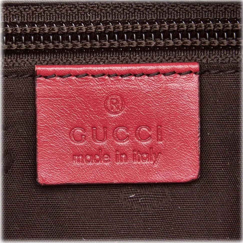 Gucci Vintage - GG Imprime Tote Bag - Pink - Leather Handbag - Luxury High Quality - Avvenice