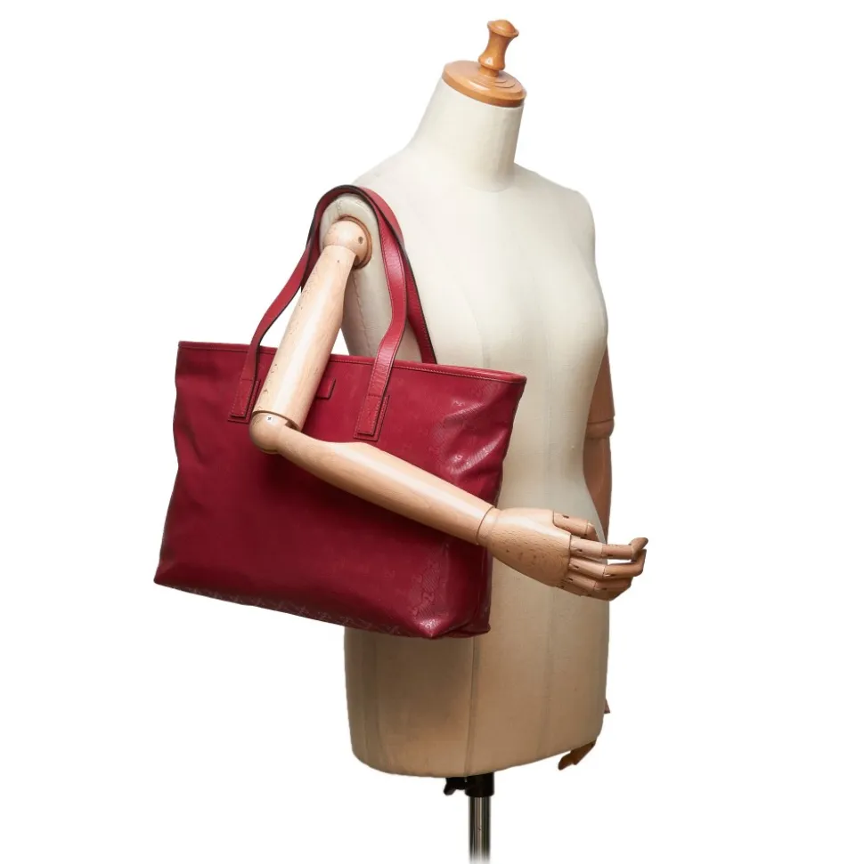 Gucci Vintage - GG Imprime Tote Bag - Pink - Leather Handbag - Luxury High Quality - Avvenice