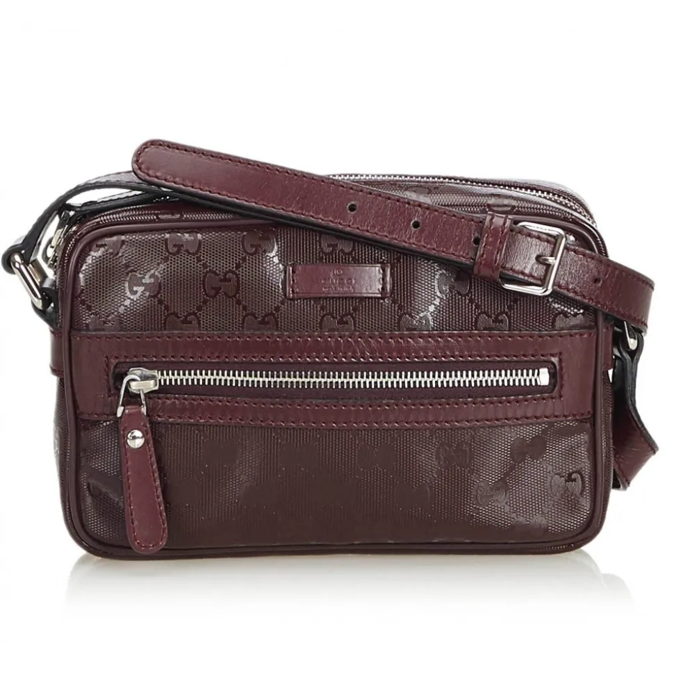 Gucci Vintage - GG Imprime Crossbody Bag - Brown - Leather Handbag - Luxury High Quality - Avvenice