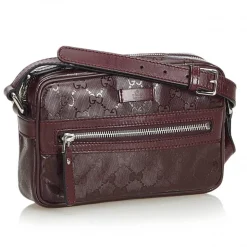 Gucci Vintage - GG Imprime Crossbody Bag - Brown - Leather Handbag - Luxury High Quality - Avvenice