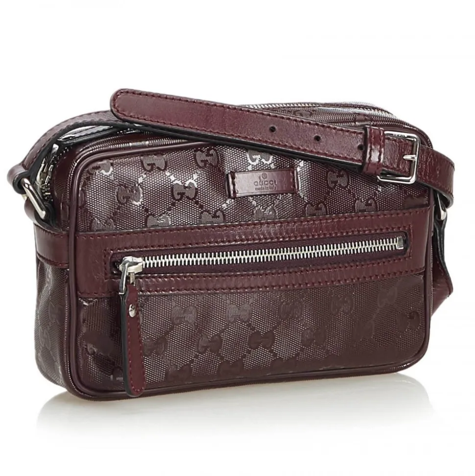 Gucci Vintage - GG Imprime Crossbody Bag - Brown - Leather Handbag - Luxury High Quality - Avvenice