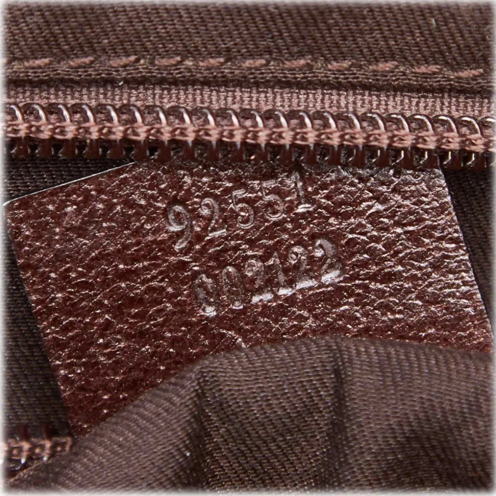 Gucci Vintage - GG Jacquard Crossbody Bag - Brown - Leather Handbag - Luxury High Quality - Avvenice