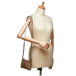 Gucci Vintage - GG Jacquard Crossbody Bag - Brown - Leather Handbag - Luxury High Quality - Avvenice