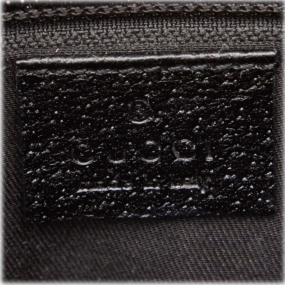 Gucci Vintage - GG Jacquard Crossbody Bag - Black - Leather Handbag - Luxury High Quality - Avvenice