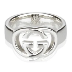 Gucci Vintage - GG Logo Band - Silver - Gucci Ring - Luxury High Quality - Avvenice