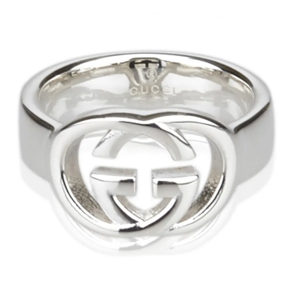 Gucci Vintage - GG Logo Band - Silver - Gucci Ring - Luxury High Quality - Avvenice