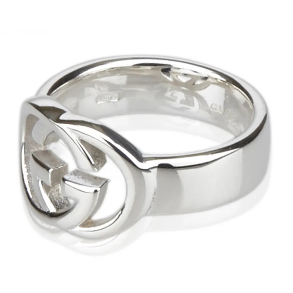 Gucci Vintage - GG Logo Band - Silver - Gucci Ring - Luxury High Quality - Avvenice