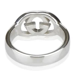 Gucci Vintage - GG Logo Band - Silver - Gucci Ring - Luxury High Quality - Avvenice