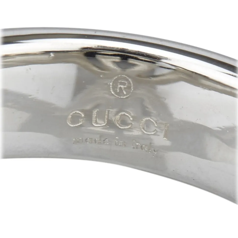 Gucci Vintage - GG Logo Band - Silver - Gucci Ring - Luxury High Quality - Avvenice