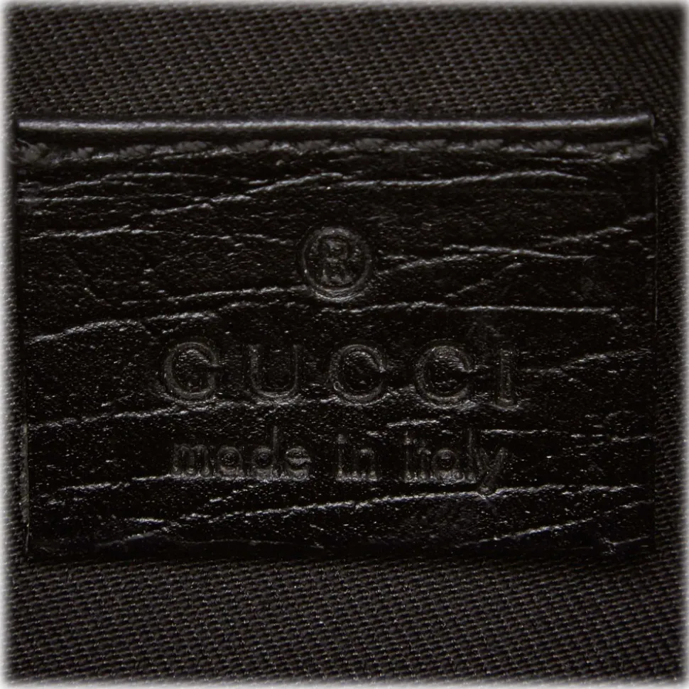 Gucci Vintage - GG Mouton Jolicoeur Tote Bag - Black - Leather Handbag - Luxury High Quality - Avvenice