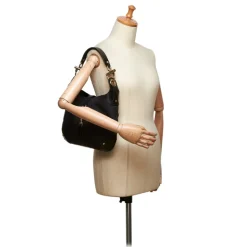 Gucci Vintage - GG New Jackie Jacquard Hobo Bag - Black - Leather Handbag - Luxury High Quality - Avvenice