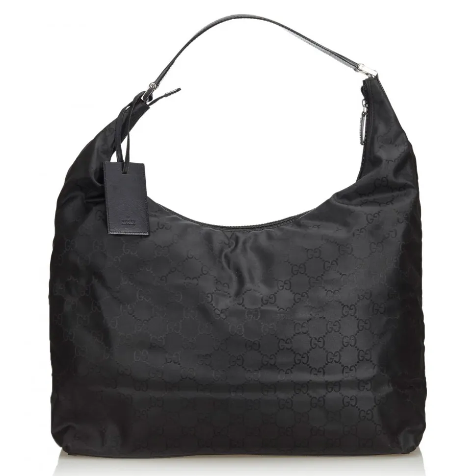 Gucci Vintage - GG Nylon Travel Bag - Black - Leather Handbag - Luxury High Quality - Avvenice