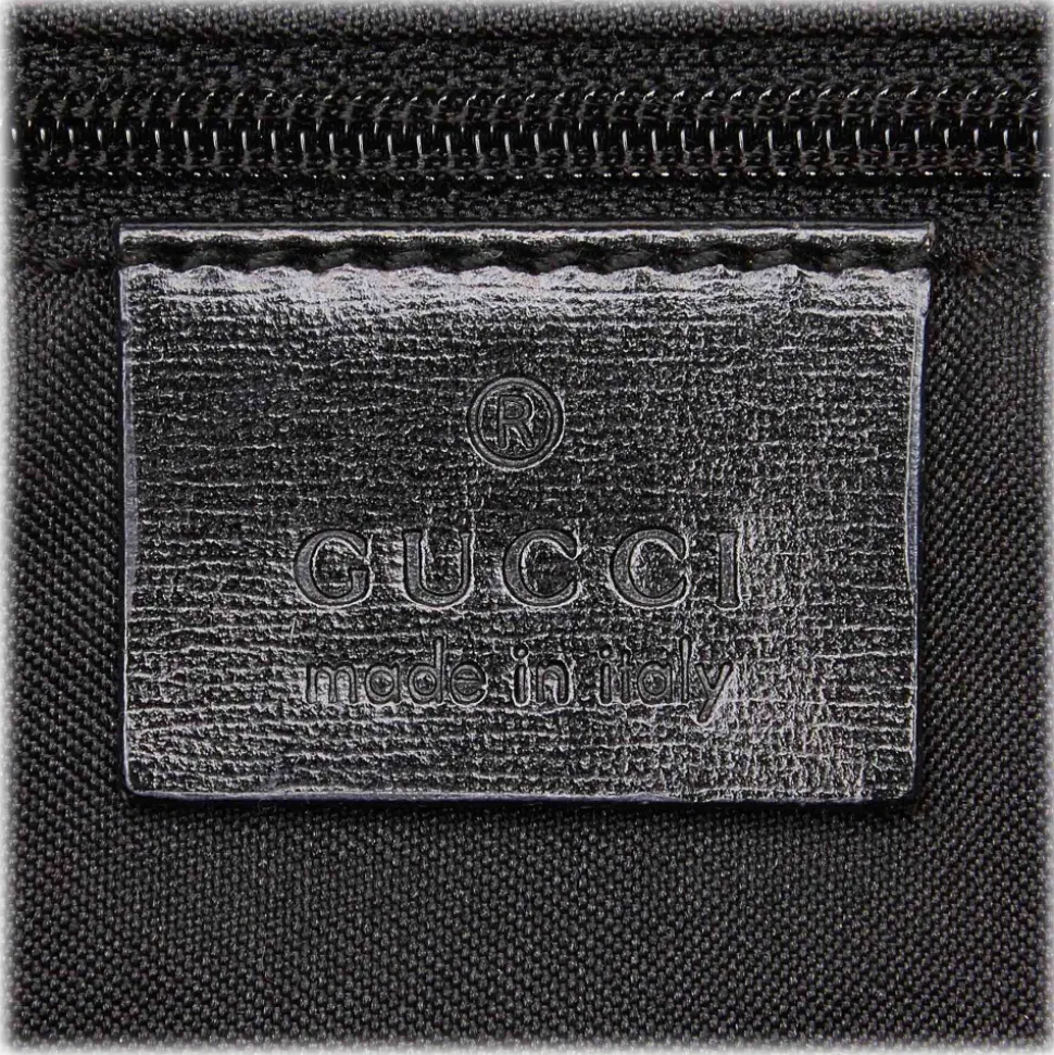 Gucci Vintage - GG Suede Hobo Bag - Black - Leather Handbag - Luxury High Quality - Avvenice