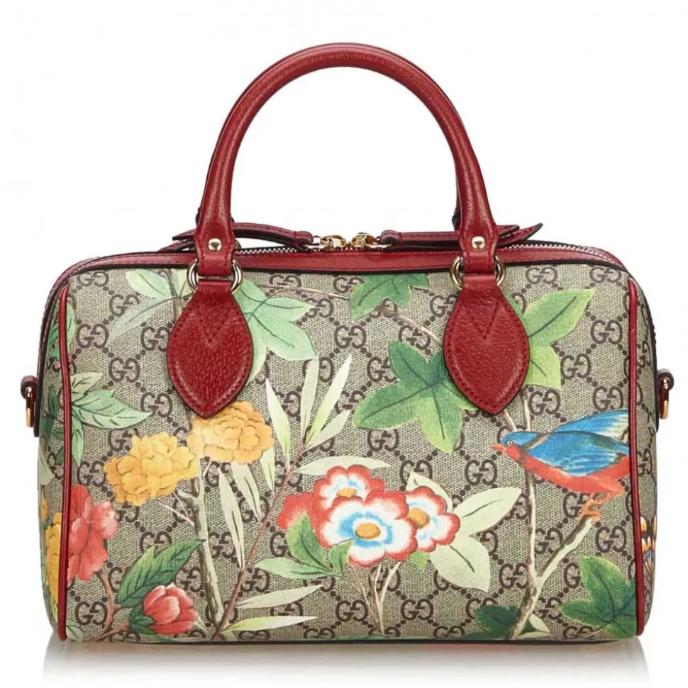 Gucci Vintage - GG Supreme Tian Handbag - Brown - Leather Handbag - Luxury High Quality - Avvenice