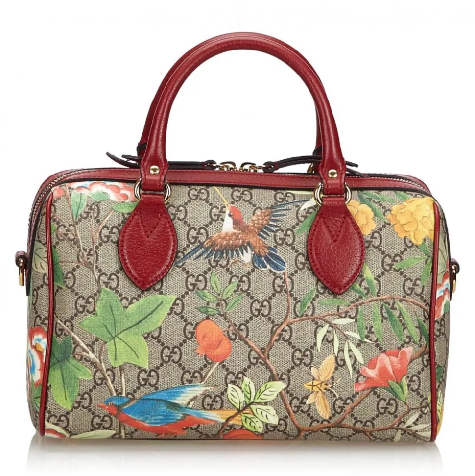 Gucci Vintage - GG Supreme Tian Handbag - Brown - Leather Handbag - Luxury High Quality - Avvenice