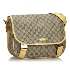 Gucci Vintage - GG Supreme Crossbody Bag - Brown - Leather Handbag - Luxury High Quality - Avvenice