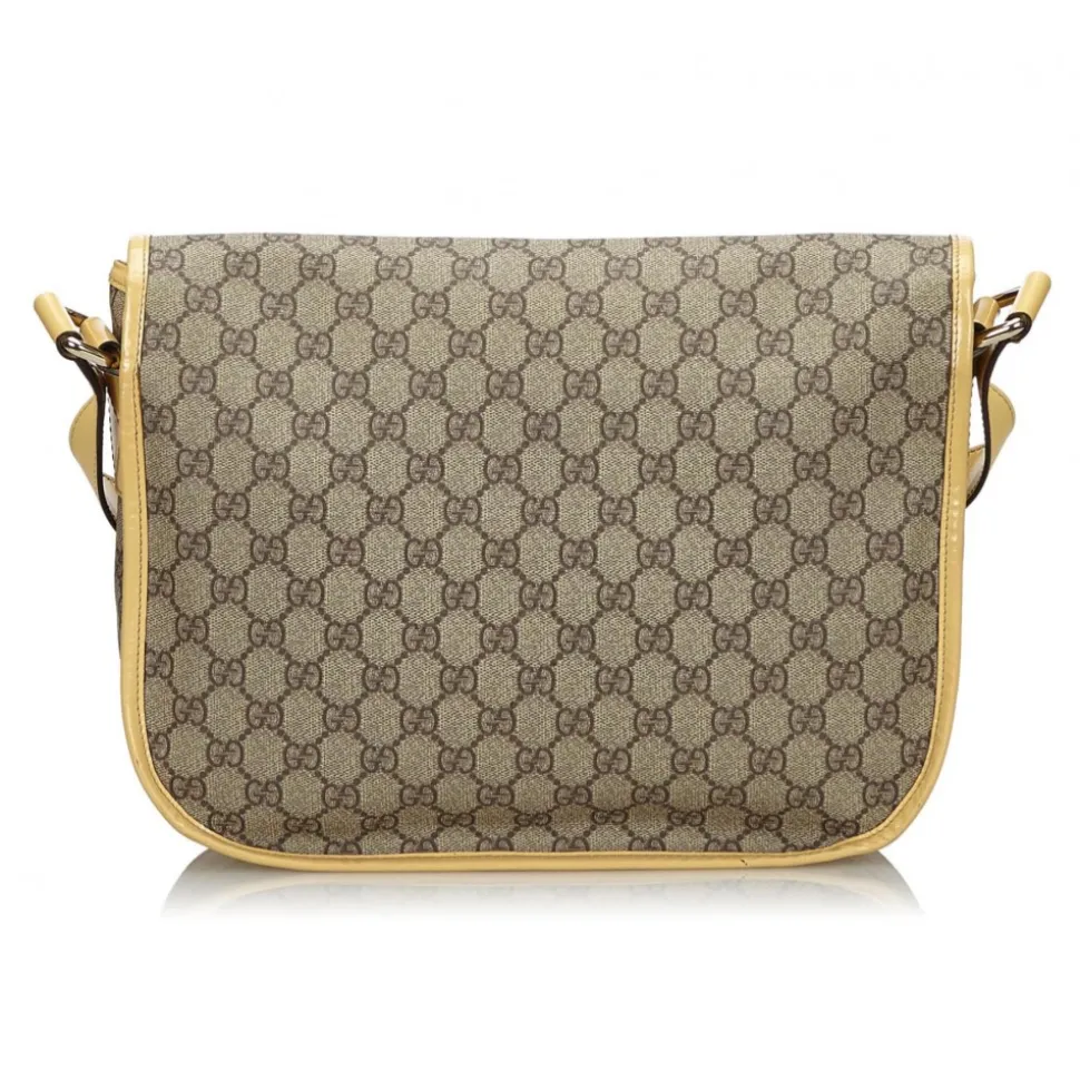 Gucci Vintage - GG Supreme Crossbody Bag - Brown - Leather Handbag - Luxury High Quality - Avvenice