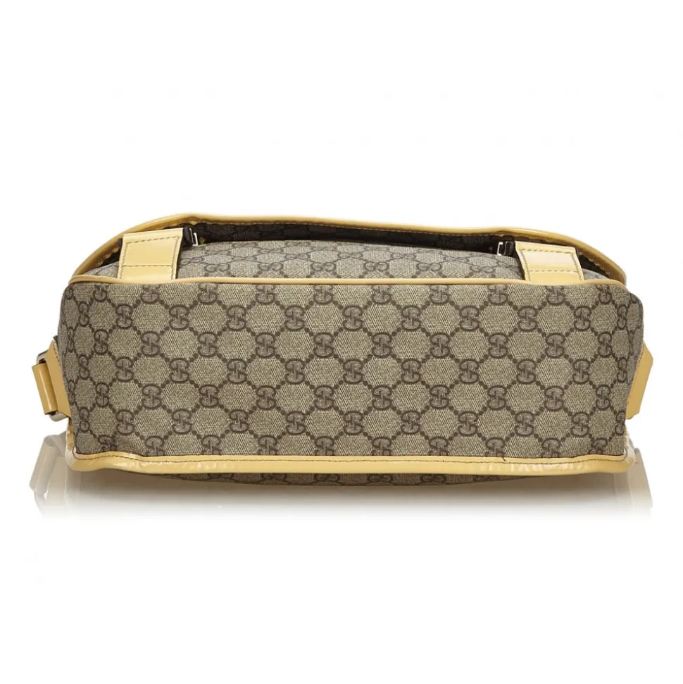 Gucci Vintage - GG Supreme Crossbody Bag - Brown - Leather Handbag - Luxury High Quality - Avvenice