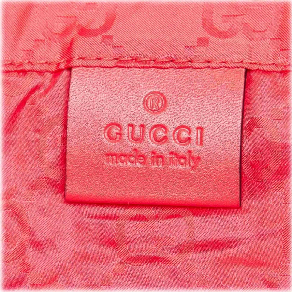Gucci Vintage - GG Teddy Bear Folding Tote Bag - Red - Leather Handbag - Luxury High Quality - Avvenice
