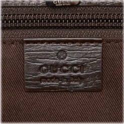 Gucci Vintage - GG Tote Bag - Brown - Leather Handbag - Luxury High Quality - Avvenice