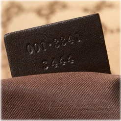 Gucci Vintage - GG Web Jacquard Shoulder Bag - Brown - Leather Handbag - Luxury High Quality - Avvenice