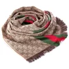 Gucci Vintage - GG Web Wool Scarf - Brown Red - Wool and Silk Scarf - Luxury High Quality - Avvenice
