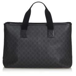 Gucci Vintage - GG Weekender Bag - Black - Leather Handbag - Luxury High Quality - Avvenice