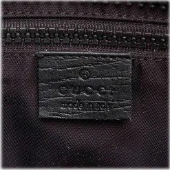 Gucci Vintage - GG Weekender Bag - Black - Leather Handbag - Luxury High Quality - Avvenice