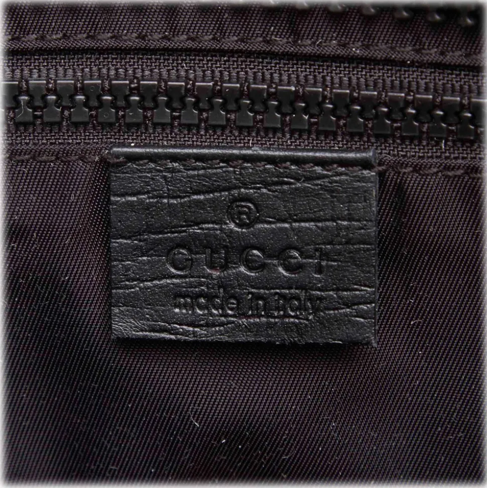 Gucci Vintage - GG Weekender Bag - Black - Leather Handbag - Luxury High Quality - Avvenice