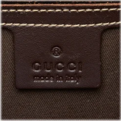 Gucci Vintage - GG Weekender Bag - Brown - Leather Handbag - Luxury High Quality - Avvenice