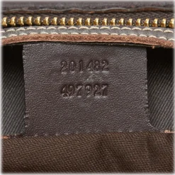 Gucci Vintage - GG Weekender Bag - Brown - Leather Handbag - Luxury High Quality - Avvenice