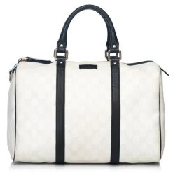 Gucci Vintage - Guccissima Joy Boston Bag - White - Leather Handbag - Luxury High Quality - Avvenice