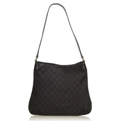 Gucci Vintage - Guccissima Canvas Shoulder Bag - Black - Leather Handbag - Luxury High Quality - Avvenice