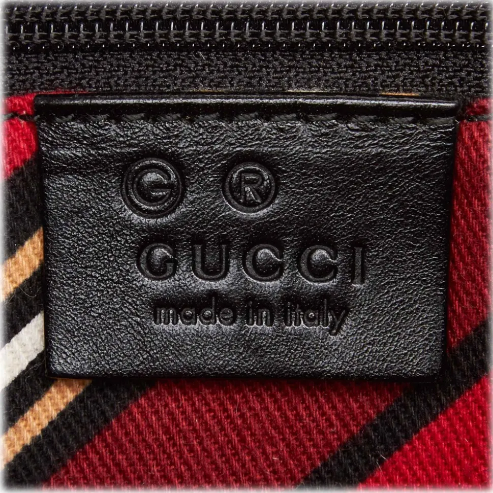 Gucci Vintage - Guccissima Canvas Shoulder Bag - Black - Leather Handbag - Luxury High Quality - Avvenice