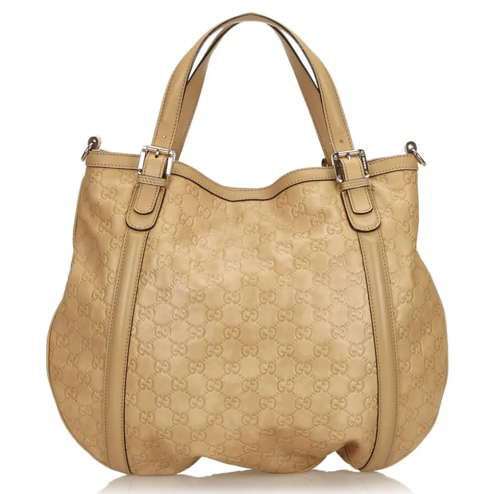 Gucci Vintage - Guccissima Britt Hobo Bag - Brown - Leather Handbag - Luxury High Quality - Avvenice