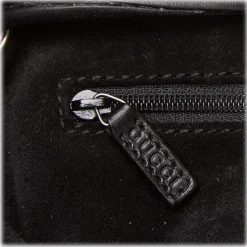 Gucci Vintage - Guccissima Jacquard Tote Bag - Black - Leather Handbag - Luxury High Quality - Avvenice