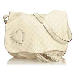 Gucci Vintage - Guccissima Leather Tribeca Messenger Bag - White - Leather Handbag - Luxury High Quality - Avvenice