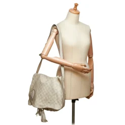 Gucci Vintage - Guccissima Leather Tribeca Messenger Bag - White - Leather Handbag - Luxury High Quality - Avvenice