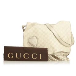 Gucci Vintage - Guccissima Leather Tribeca Messenger Bag - White - Leather Handbag - Luxury High Quality - Avvenice