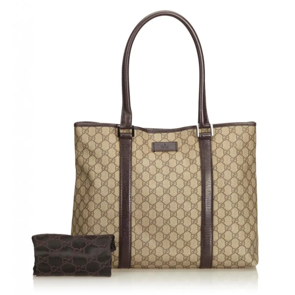 Gucci Vintage - Guccissima Tote Bag - Brown - Leather Handbag - Luxury High Quality - Avvenice