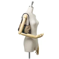 Gucci Vintage - Guccissima Web Canvas Jackie Shoulder Bag - Brown - Leather Handbag - Luxury High Quality - Avvenice