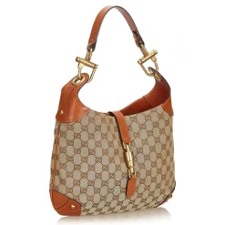Gucci Vintage - Guccissima New Jackie Jacquard Hobo Bag - Brown - Leather Handbag - Luxury High Quality - Avvenice