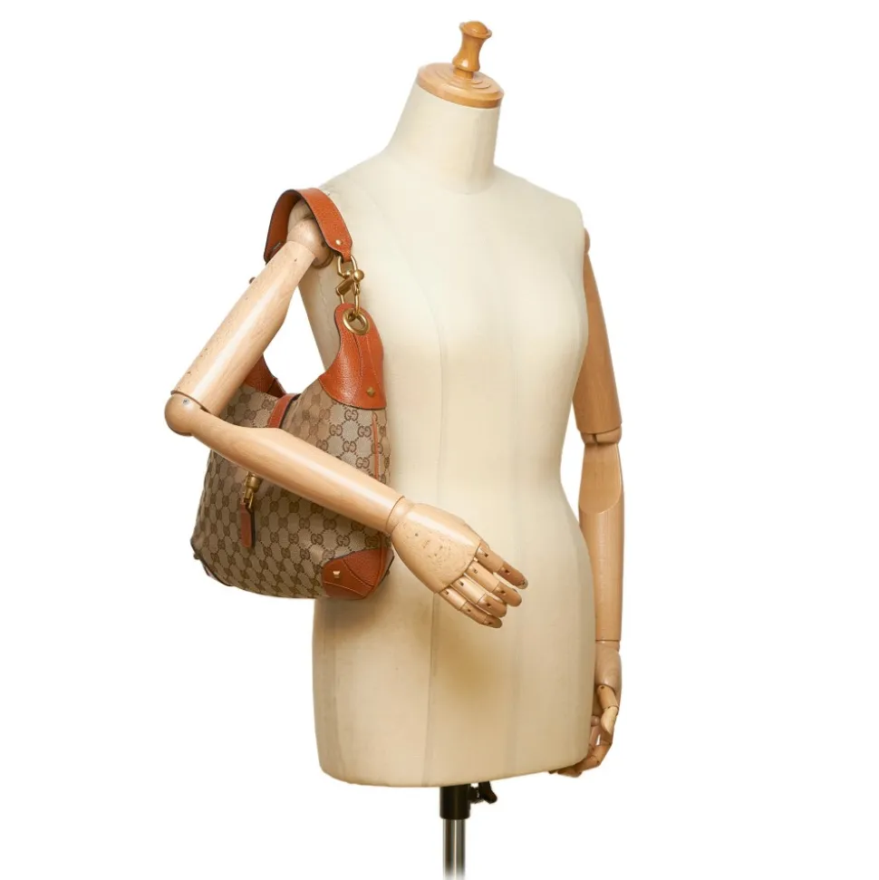 Gucci Vintage - Guccissima New Jackie Jacquard Hobo Bag - Brown - Leather Handbag - Luxury High Quality - Avvenice