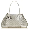 Gucci Vintage - Guccissima Leather Princy Tote Bag - Silver - Leather Handbag - Luxury High Quality - Avvenice