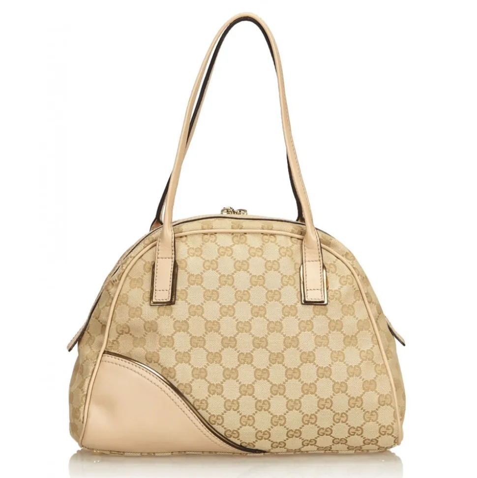 Gucci Vintage - Guccissima Canvas Britt Shoulder Bag - Brown - Leather Handbag - Luxury High Quality - Avvenice