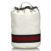 Gucci Vintage - Guccissima Web Aquariva Backpack - White Red - Leather Backpack - Luxury High Quality - Avvenice