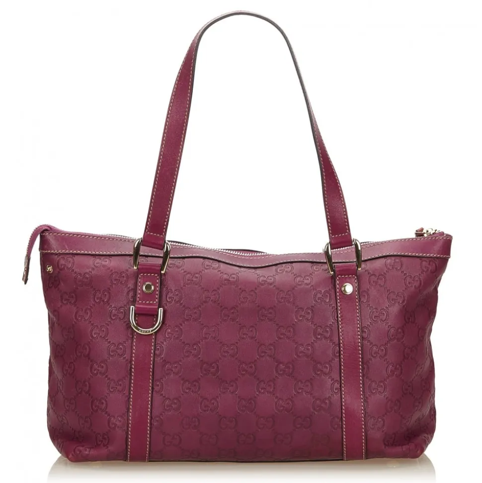 Gucci Vintage - Guccissima Leather Tote Bag - Pink - Leather Handbag - Luxury High Quality - Avvenice